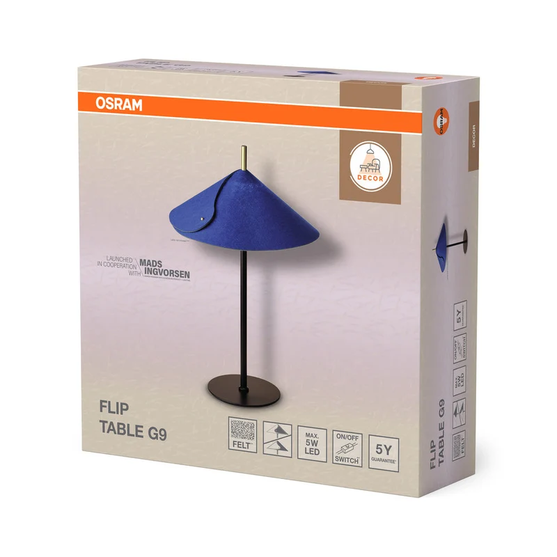 OSRAM DECOR Lampada da tavolo Flip G9 Blu