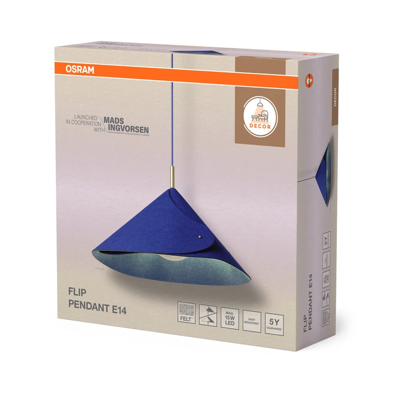OSRAM DECOR Lampada a sospensione Flip E14 Blu