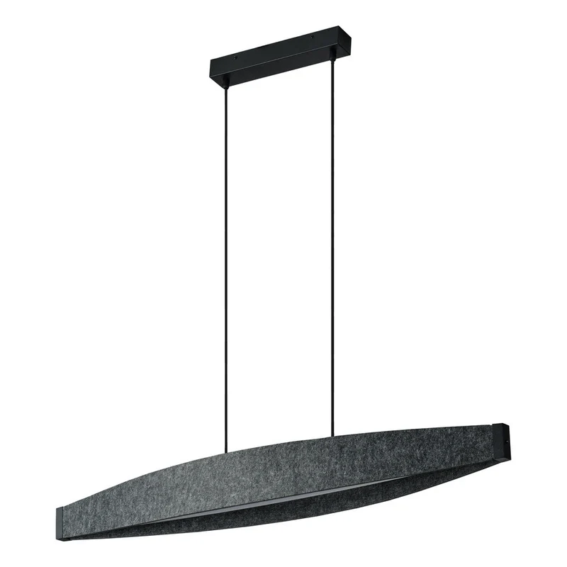 OSRAM DECOR Lampada a sospensione Flat Felt 23W 830 Grigio scuro