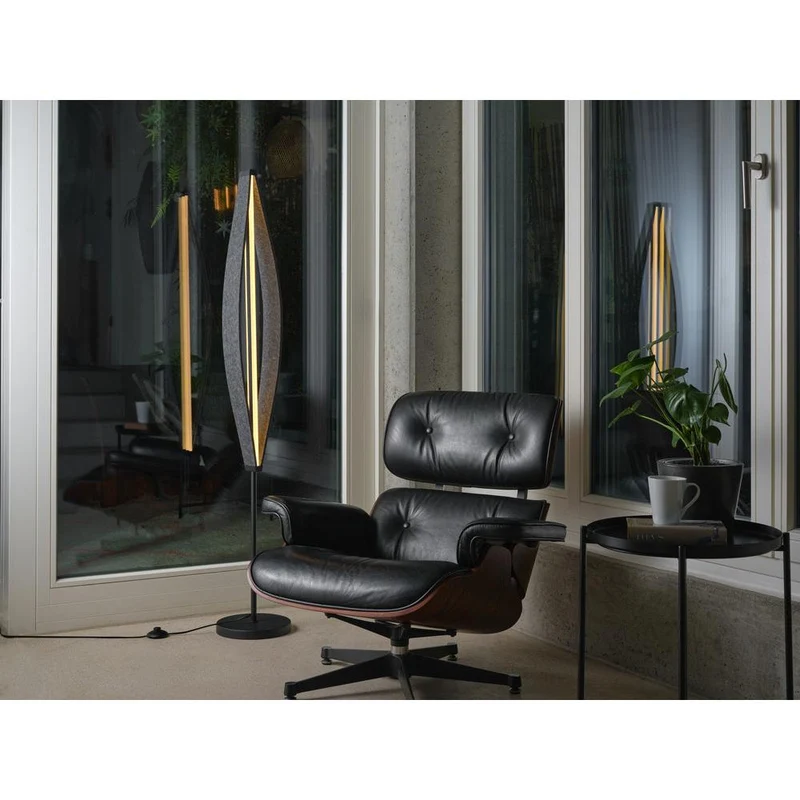 OSRAM DECOR Lampada da terra Flat Felt 23W 830 Grigio scuro