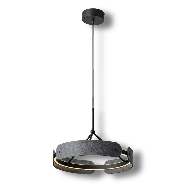 OSRAM DECOR Lampada a sospensione Curve Felt 33W 830 Grigio scuro