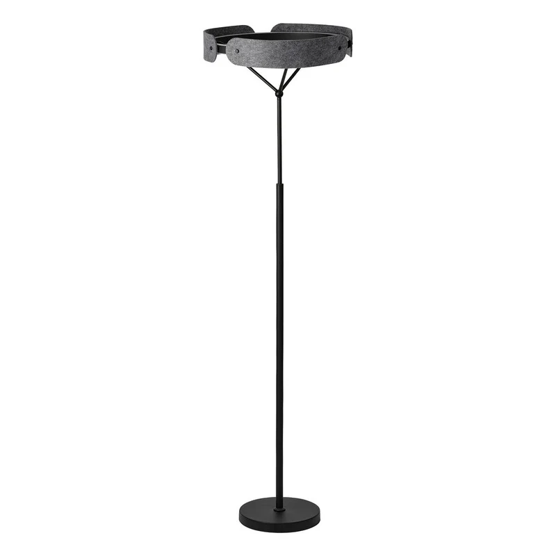 OSRAM DECOR Lampada da terra Curve Felt 33W 830 Grigio scuro