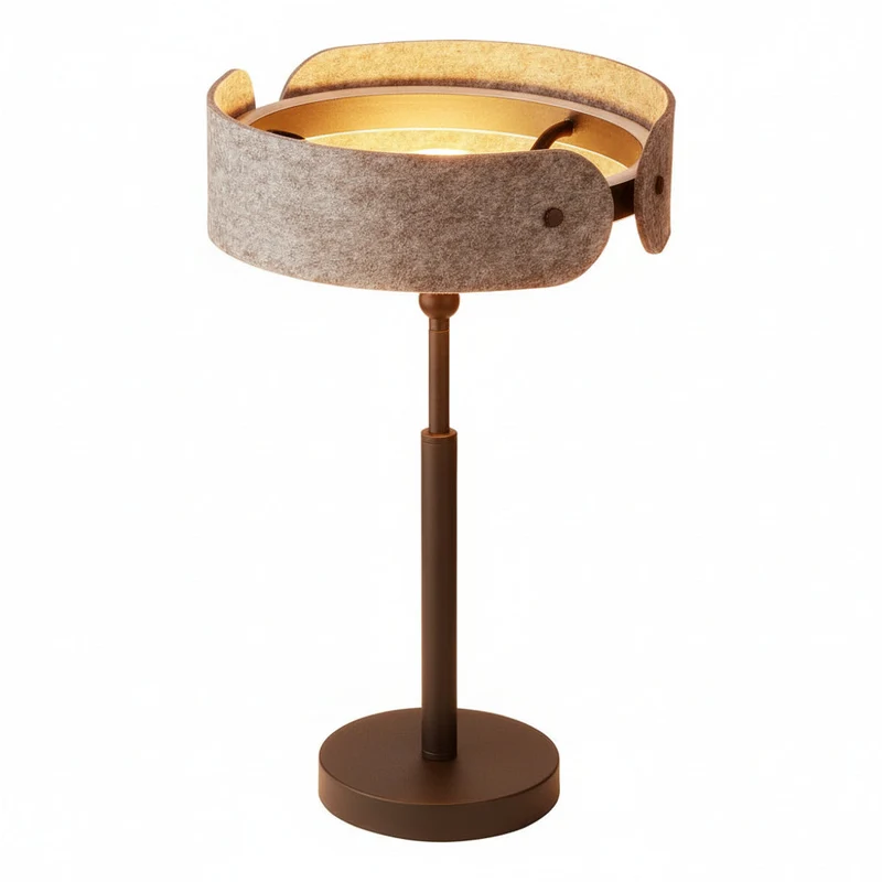 OSRAM DECOR Lampada da tavolo Curve Felt 19W 830 Grigio scuro