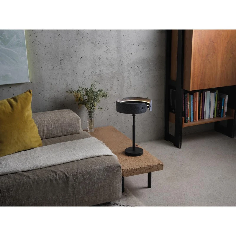 OSRAM DECOR Lampada da tavolo Curve Felt 19W 830 Grigio scuro