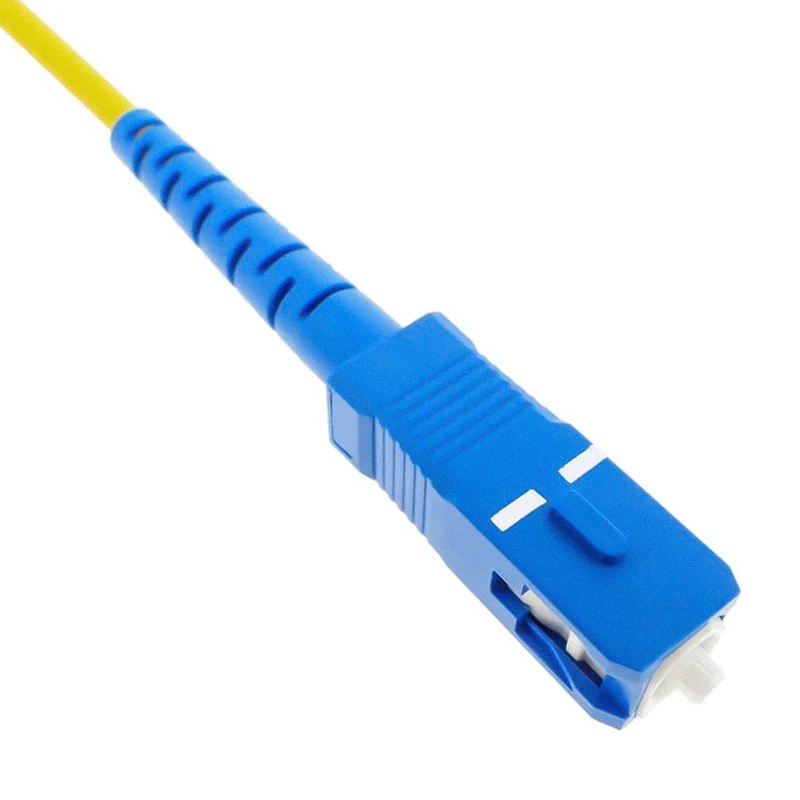 GBC Cavo patch in fibra ottica da 2m, cavo con connettori SC/APC, tipo simplex monomodale, diametro fibra 9/125 micron