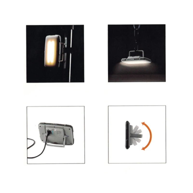Alcapower Pannello LED portatile con attacco a vite, faretto multifunzione con regolazione della temperatura e dell'intensità fino a 1200lm