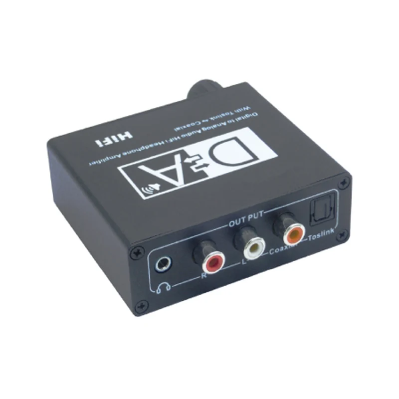 GBC Convertitore audio digitale analogico, con amplificatore per cuffie, convertitore analogico digitale