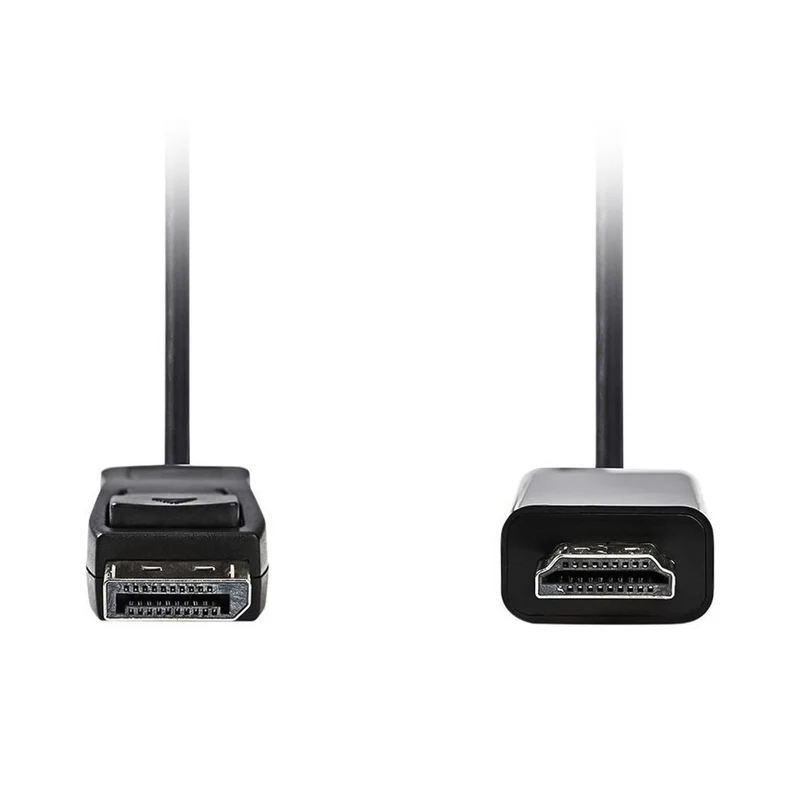 Nedis adattatore maschio da display port a hdmi, cavo in rame lungo 2 metri con contatti placcati in nickel, risoluzione full hd 1080p