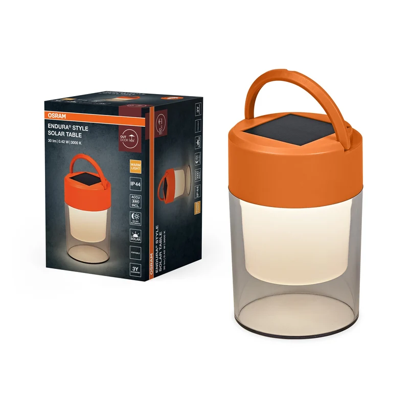 OSRAM ENDURA® Style Lampada da tavolo solare IP44 Arancione