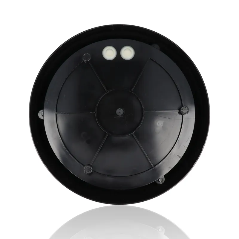 Plafoniera LED tonda da esterno diam.295mm, 16W, 220Vac, Luce Naturale, Nera