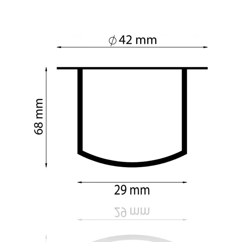 Faretto da interrare diam.42mm, 3W, 12Vdc, Luce Naturale