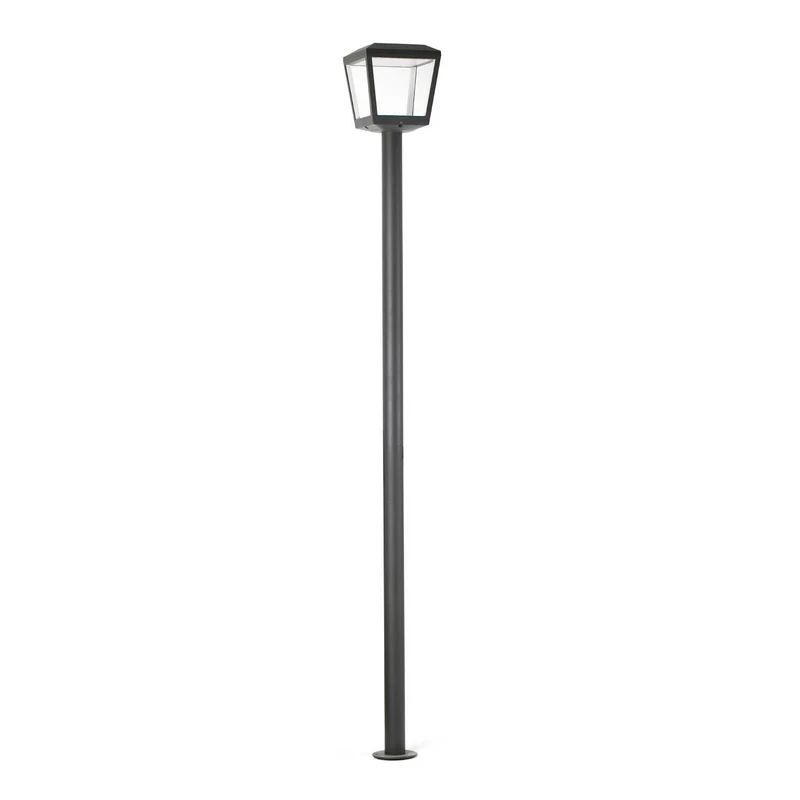 Plaza - Lampadaire LED en acier, style contemporain