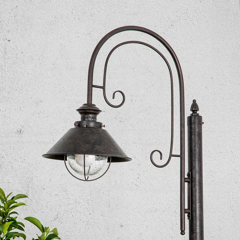 Nautica - Lampadaire d’extérieur en acier, style vintage