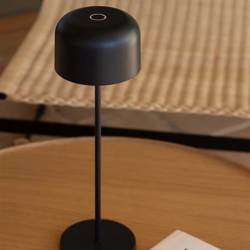 Mavis - Lampe à poser sans fil en acier, style contemporain