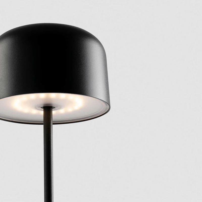 Mavis - Lampe à poser sans fil en acier, style contemporain