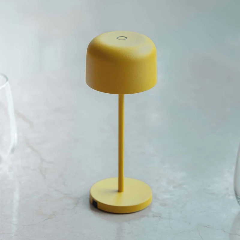 Mavis - Lampe à poser sans fil en acier, style contemporain