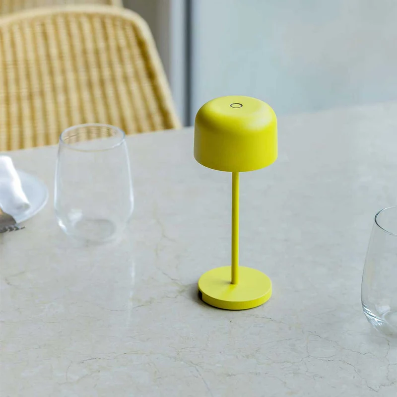 Mavis - Lampe à poser sans fil en acier, style contemporain