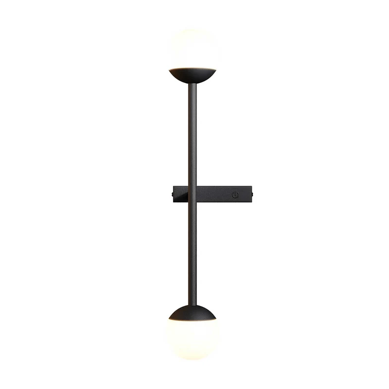 Touch - Applique murale LED circulaire dorée en acier, style Art déco