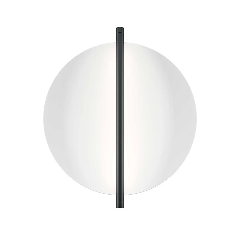 Mira - Applique murale LED ronde décorative en aluminium, style Art déco