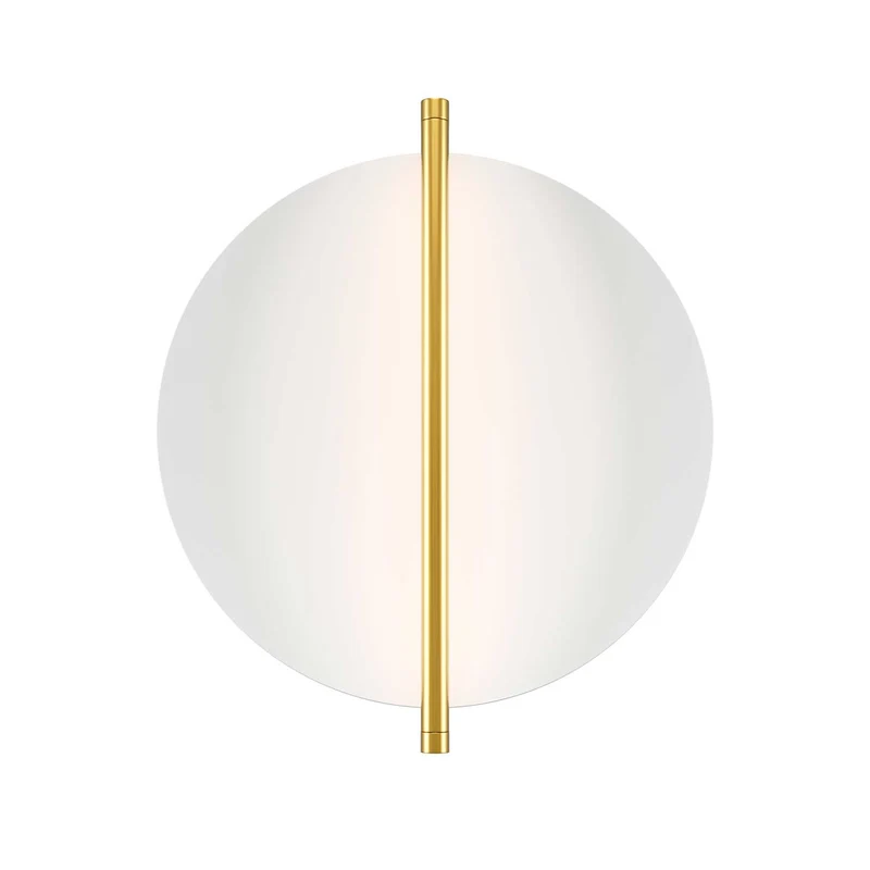 Mira - Applique murale LED ronde décorative en aluminium, style Art déco