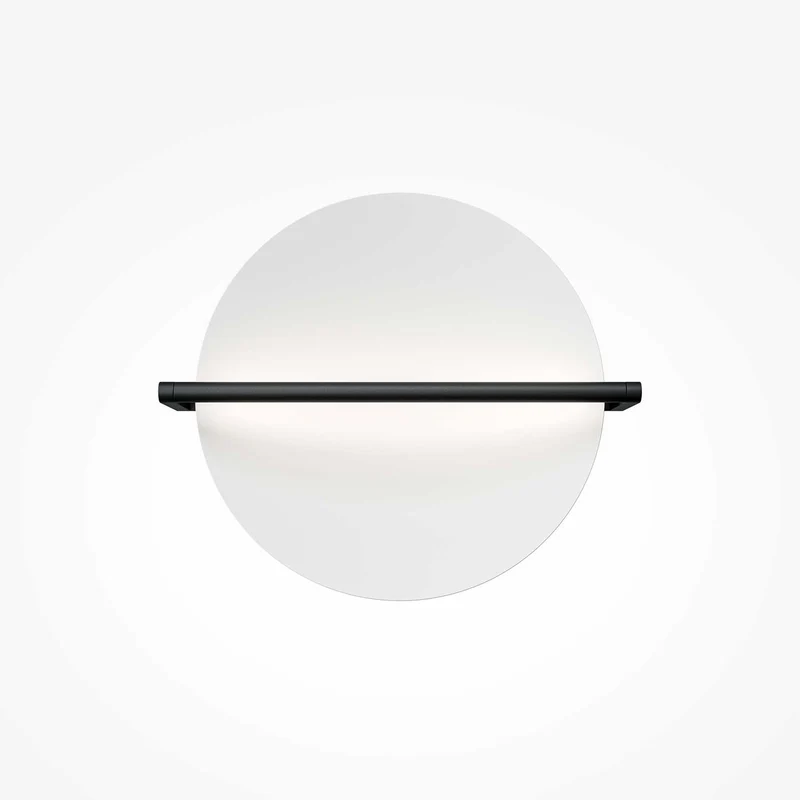 Mira - Applique murale LED ronde décorative en aluminium, style Art déco