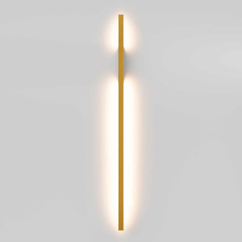 Halo - Applique murale LED verticale en acier, style Art déco