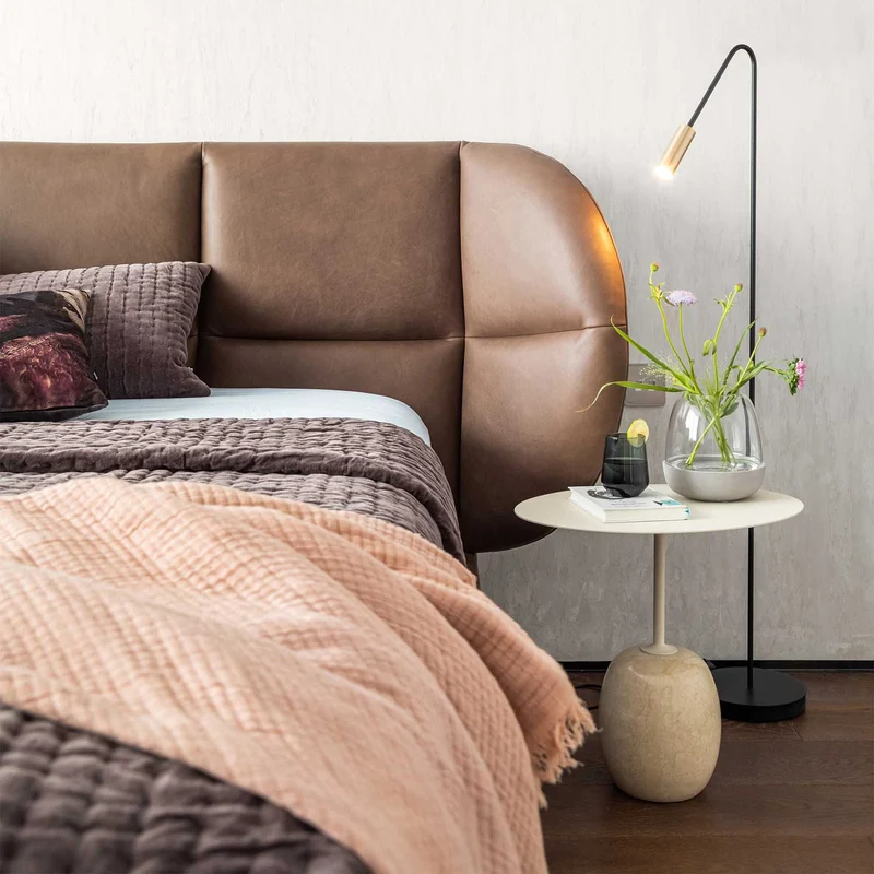 Volta - Lampadaire LED en acier, style art déco, H 125 cm