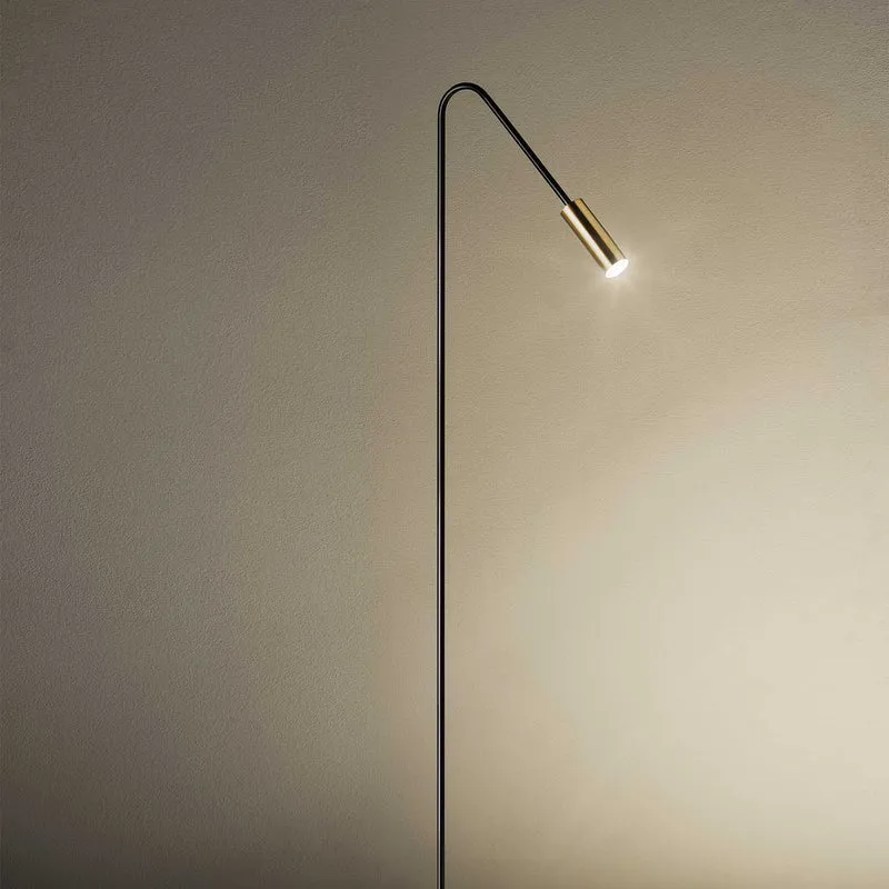 Volta - Lampadaire LED en acier, style art déco, H 125 cm