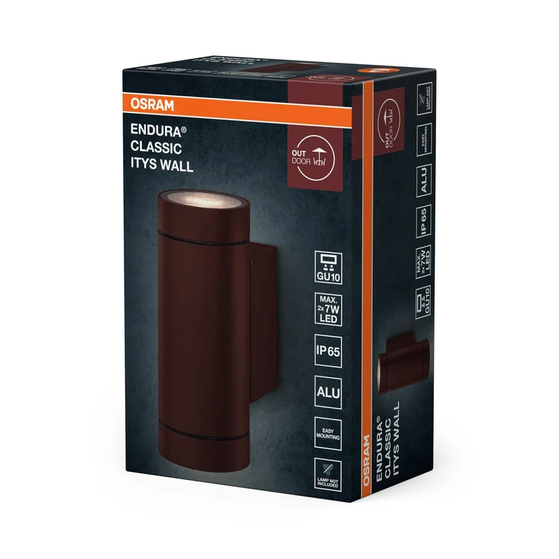 OSRAM ENDURA® Classic Applique da esterno IP65 GU10 Itys Ruggine