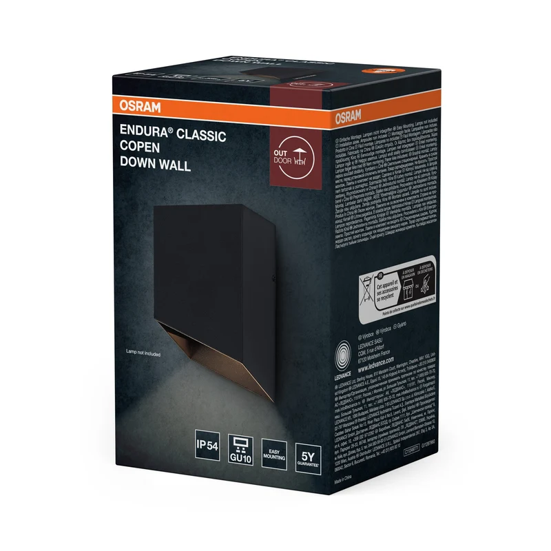 OSRAM ENDURA® Classic Copen Down Applique da esterno GU10 IP54 Grigio scuro