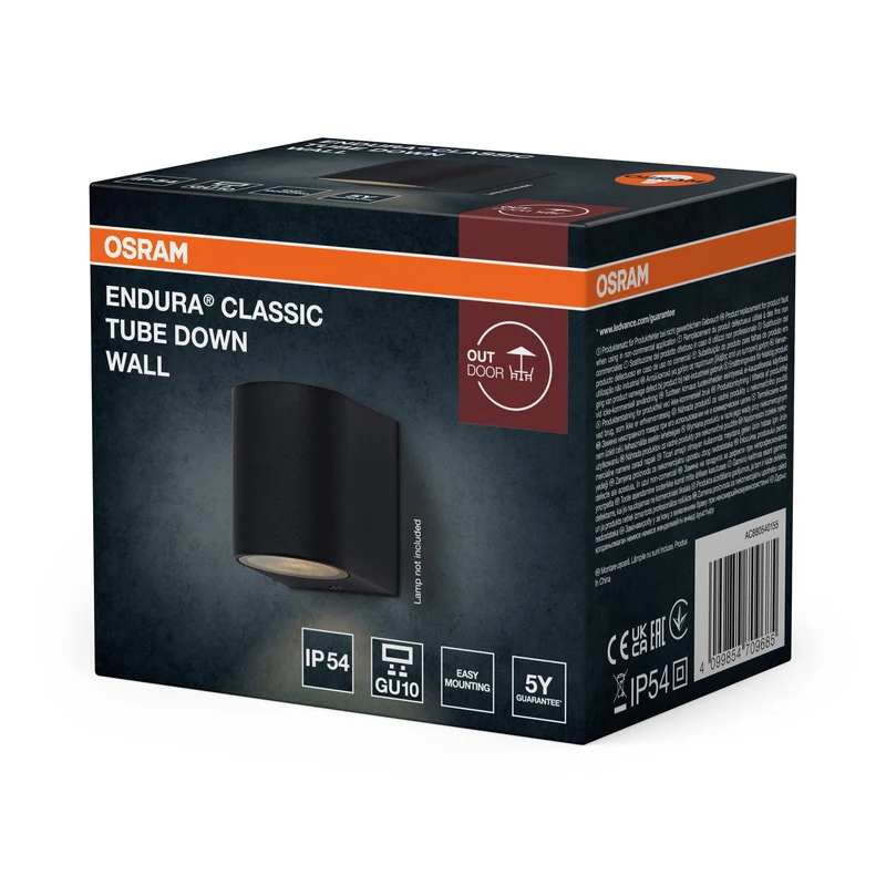OSRAM ENDURA® Classic Tube Down Applique da esterno GU10 IP54 Grigio scuro
