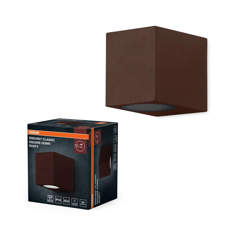 OSRAM ENDURA® Classic Square Down Applique da esterno Ruggine