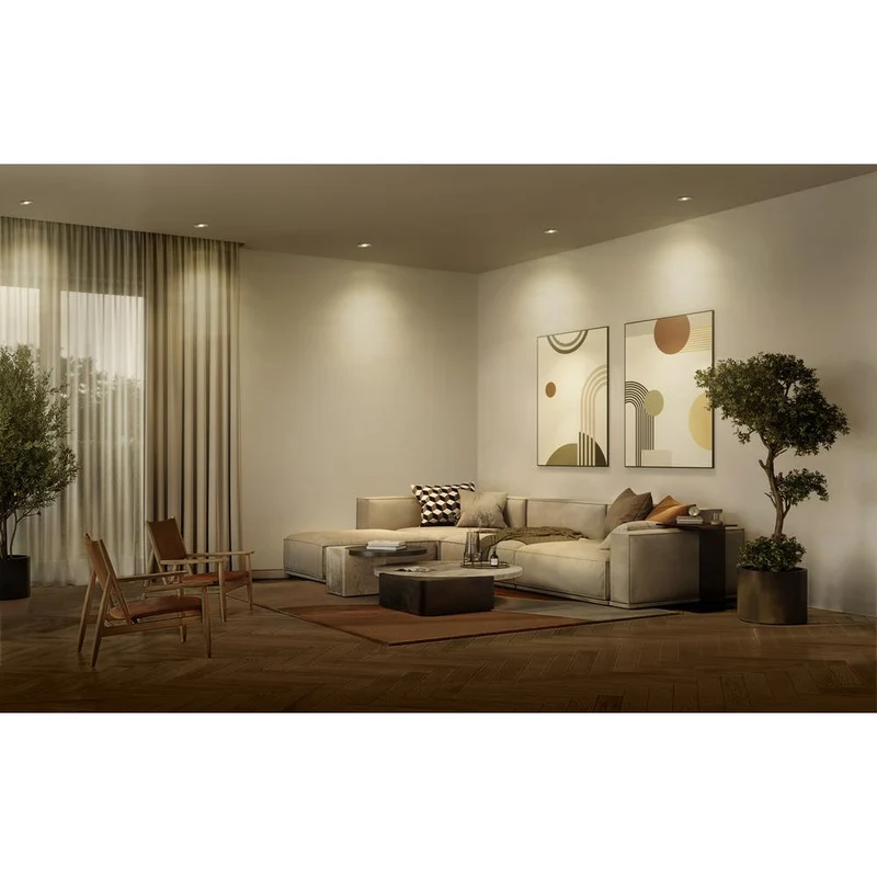 Set faretti da incasso OSRAM LED Spot Recess GU10 orientabile Click 4,5W Ottone verde ⌀68 mm