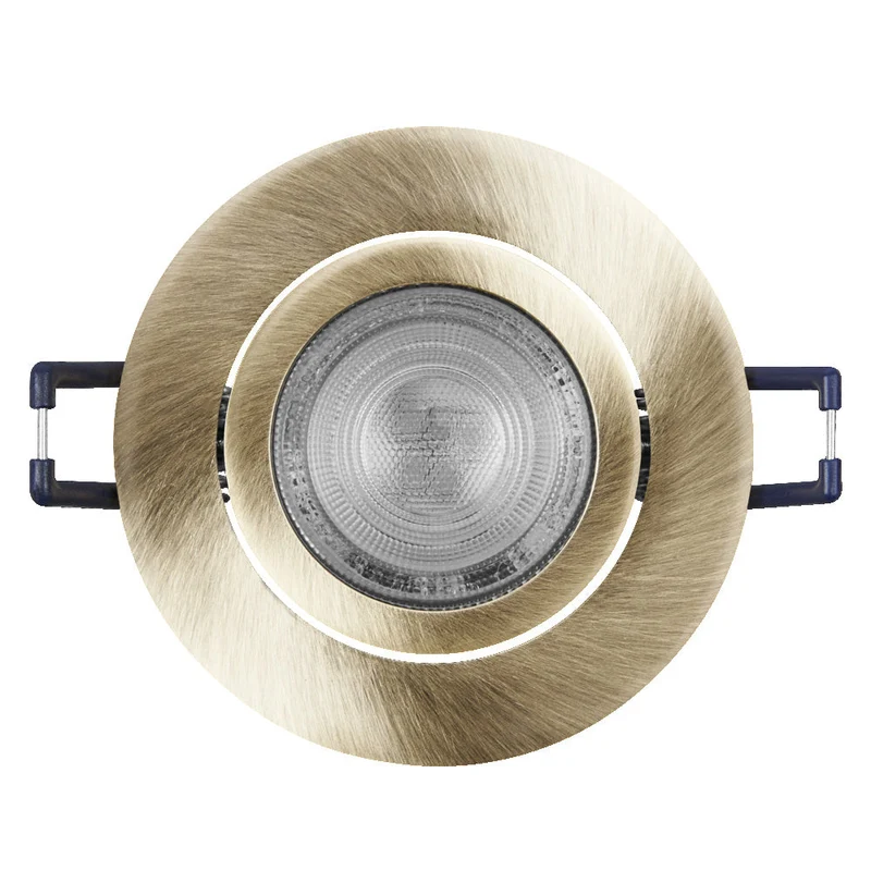 Set faretti da incasso OSRAM LED Spot Recess GU10 orientabile Click 4,5W Ottone verde ⌀68 mm