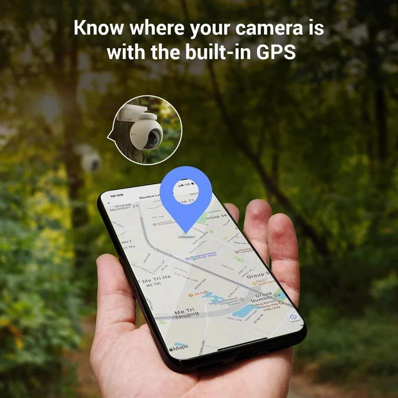 EZVIZ EB8 4G Telecamera di videosorveglianza a batteria Wi-Fi, Videocamera motorizzata 4G a batteria, risoluzione 2K, visione notturna, impermeabile