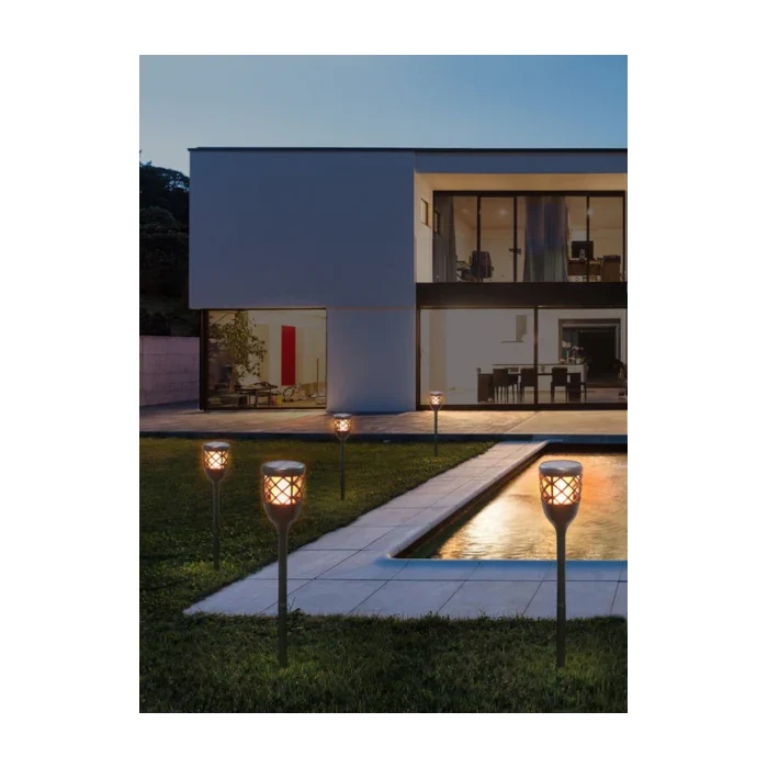 Torcia Solare LED Bot Lighting Effetto Fiamma 2W 1500K IP65 – Flame2N