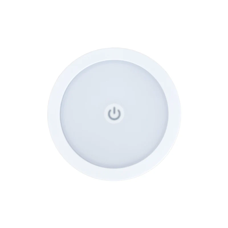 JOlight Lampada da tavolo LED a batteria ricaricabile, abajures bianco in alluminio, interruttore touch, intensità luminosa dimmerabile