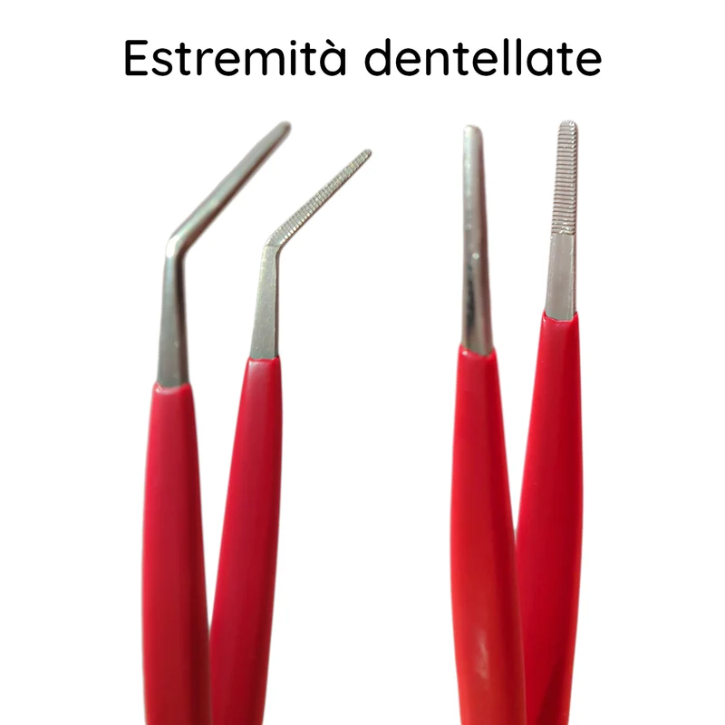 Pro'skit coppia di pinzette con manico isolato, becco grip elevato, pinza a becco curvo con puntale appuntito, pinzetta di precisione antistatica