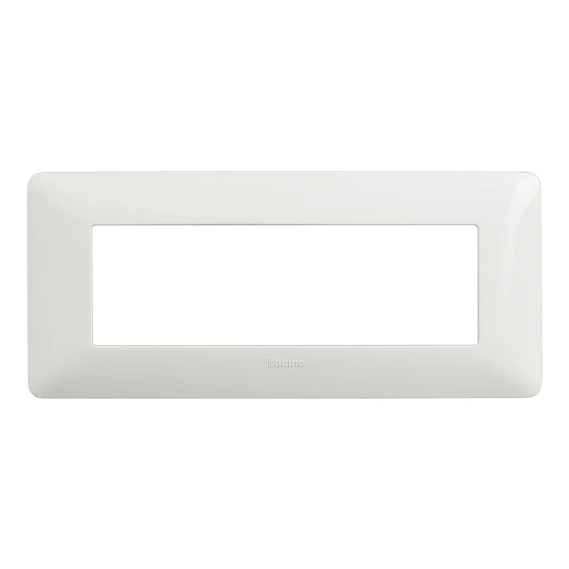 Bticino Placca 6 moduli per supporto, placchetta interruttore luce, della serie Matix