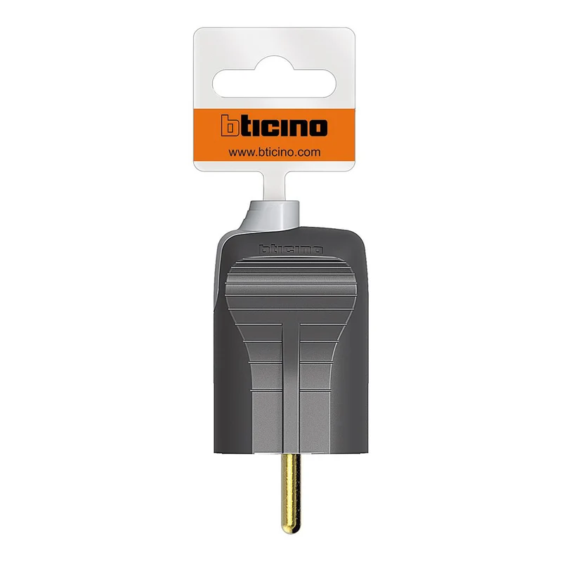 Bticino Spina volante 2P+T 10/16A standard tedesco/italiano e standard Francia, colore antracite
