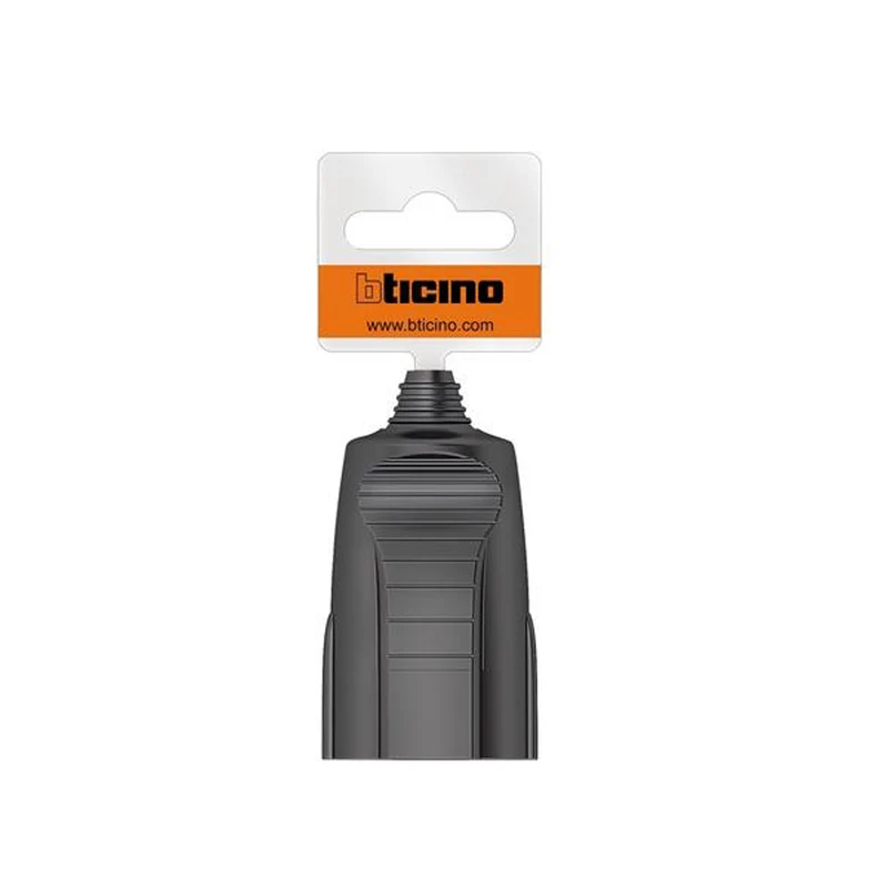 Bticino presa standard italiano bipasso/tedesco 2P+T 16A, colore antracite, ingresso cavo a dimensione regolabile