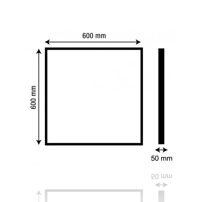 Kit di montaggio sporgente a soffitto/parete per pannello led 600x600 (INT3 / INT4)