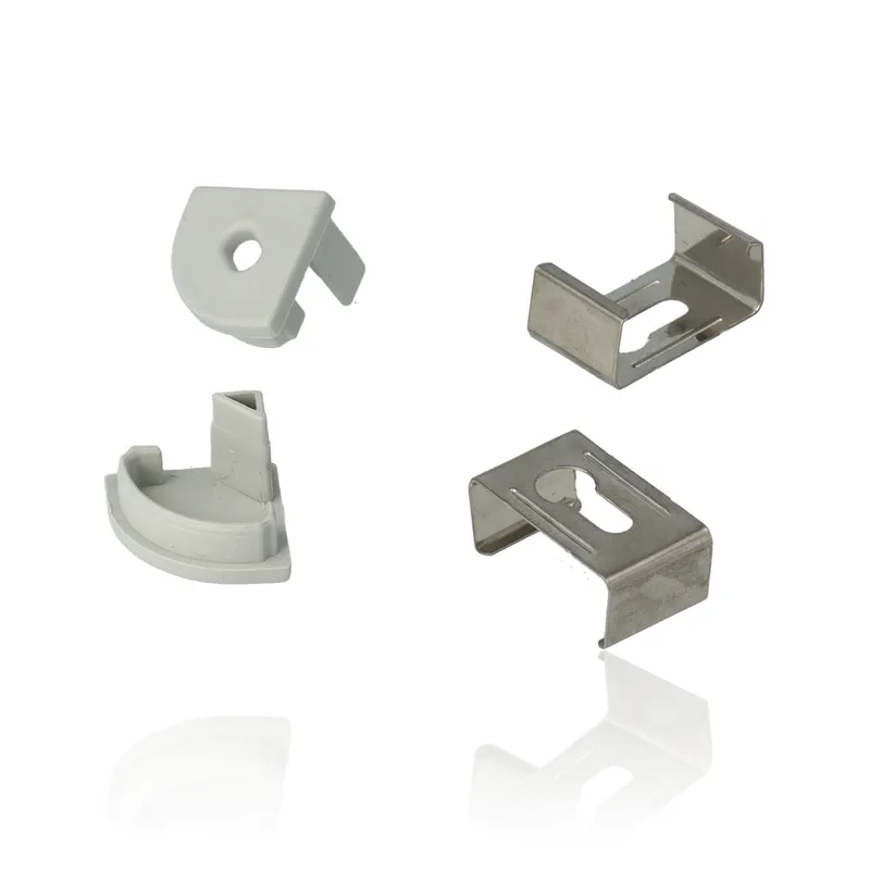 Profilo in alluminio angolare stondato 2mt, montaggio su superficie, Bianco