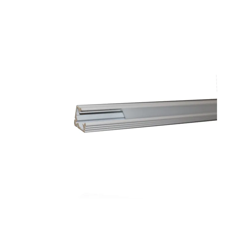 Profilo in alluminio angolare 2mt, montaggio su superficie, Bianco