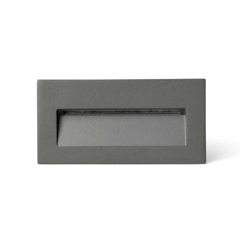 Mani - Applique murale LED encastrée d’extérieur en béton et ABS, style contemporain