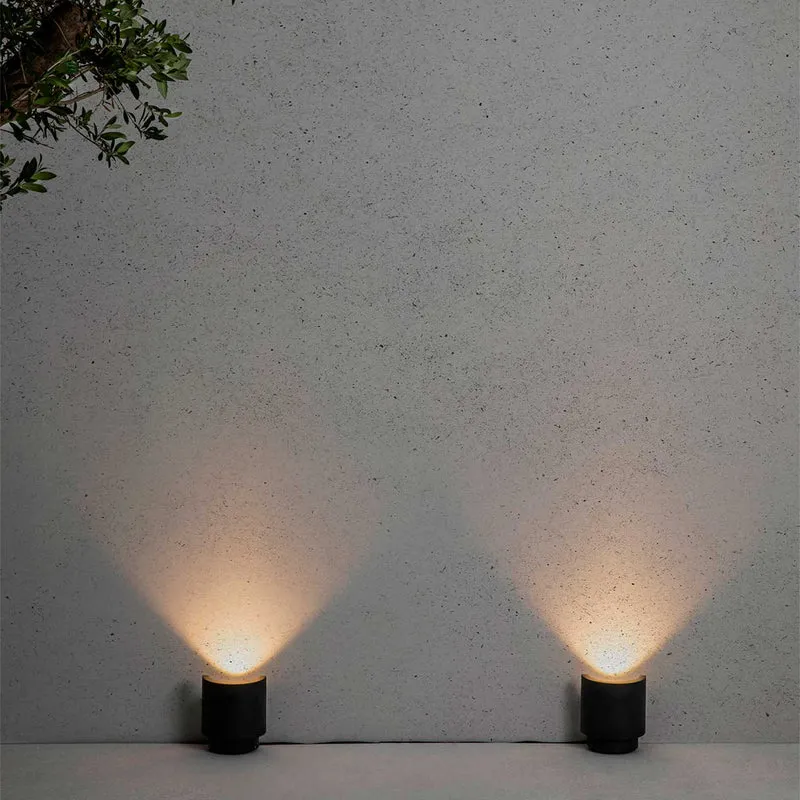 Noboru - Projecteur LED d’extérieur en acier, style contemporain