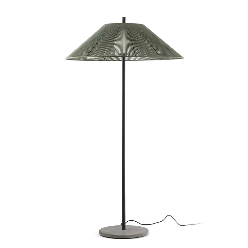 Saigon - Lampadaire d’extérieur en acier, style contemporain