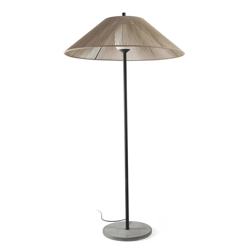 Saigon - Lampadaire d’extérieur en acier, style contemporain