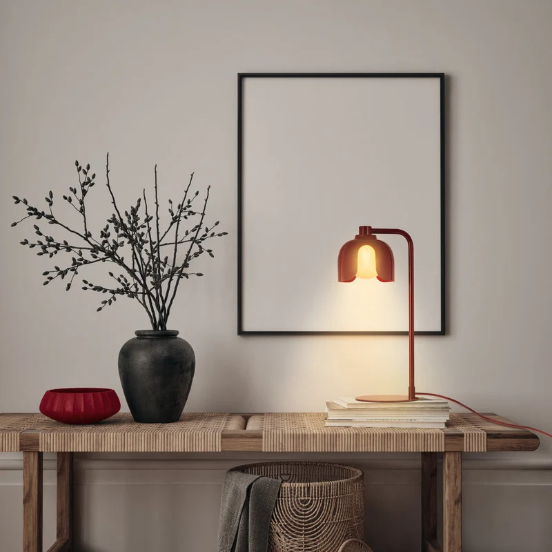 OSRAM DECOR Lampada da tavolo Corolle G9 Rosso
