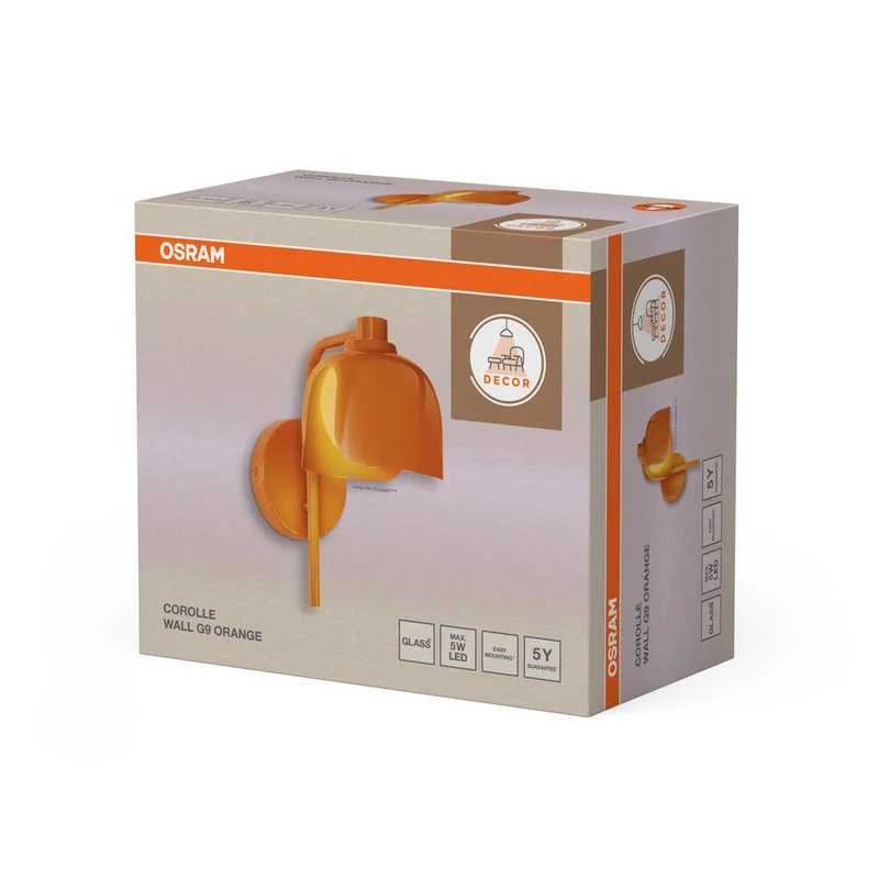 OSRAM DECOR Applique Corolle G9 Arancione
